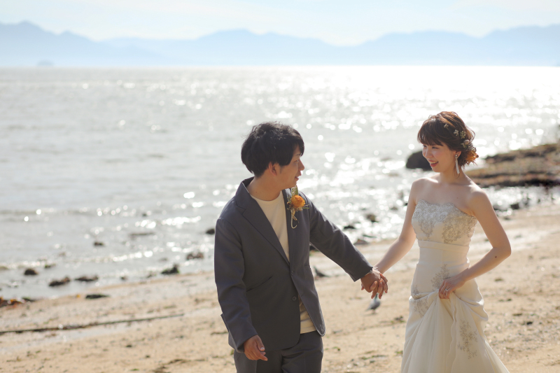 大進創寫舘ウェディング_海で撮影できる