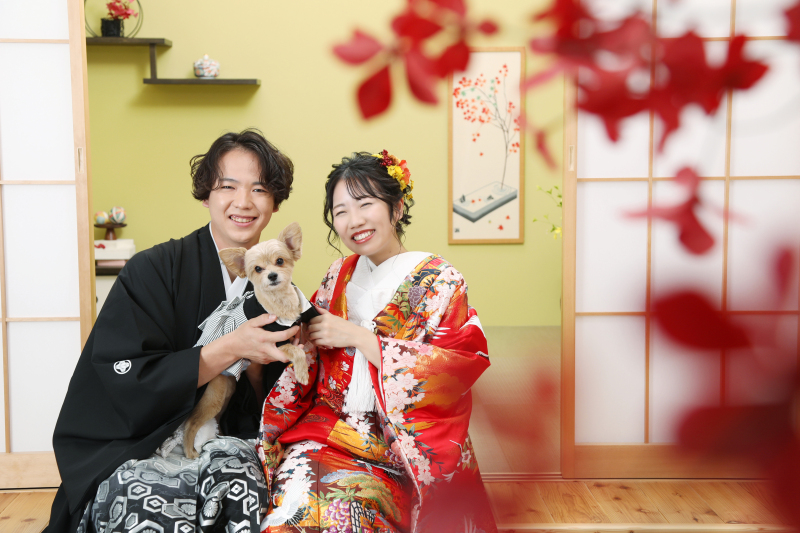 大進創寫舘ウェディング_ペットと一緒に撮影できる
