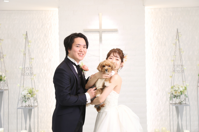 大進創寫舘ウェディング_ペットと一緒に撮影できる