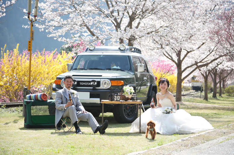 大進創寫舘ウェディング_ペットと一緒に撮影できる