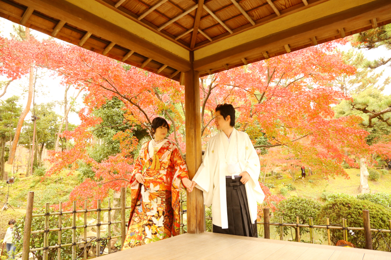 大進創寫舘ウェディング_庭園で撮影できる