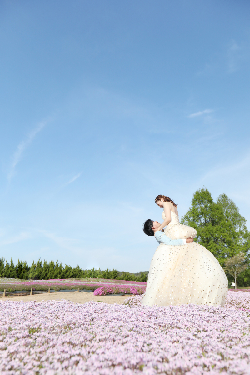 世羅高原農場で撮る♪お花畑ウェディング