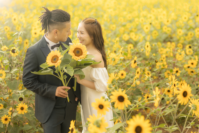 世羅高原農場で撮る♪お花畑ウェディング