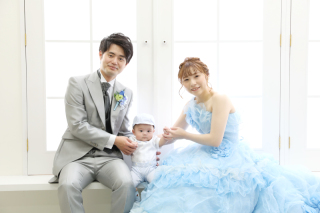 お子様と一緒に、みんなでおめかしして写真を撮ろう!