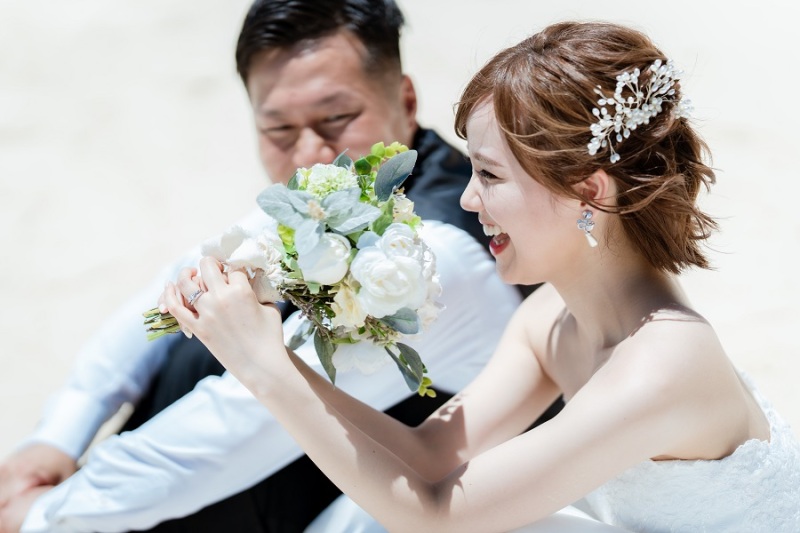 ビジューのアクセサリーが良い感じ～♡