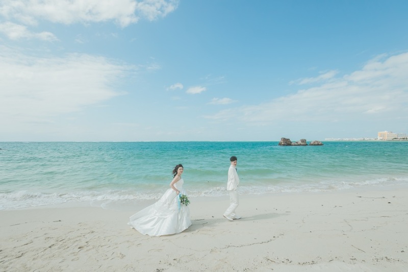 広めに海と空を撮ってみました~!