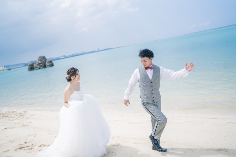 砂浜をダッシュ~~~