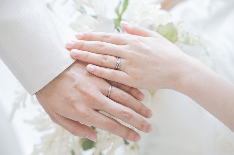 お二人の結婚指輪を撮りました~!