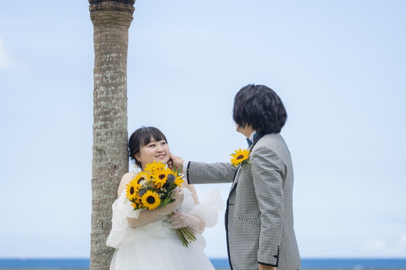 ほっぺをちょんと♡