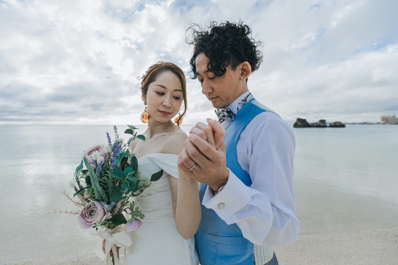 ご新郎様のベスト姿っ!!