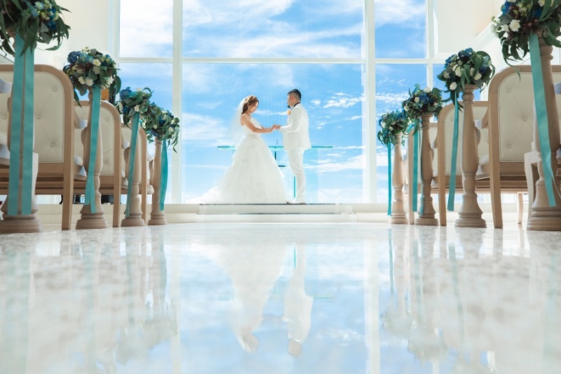 バージンロードをメインに撮りました♪