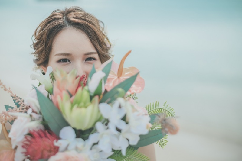 ご新婦様の一人ソロショット♡