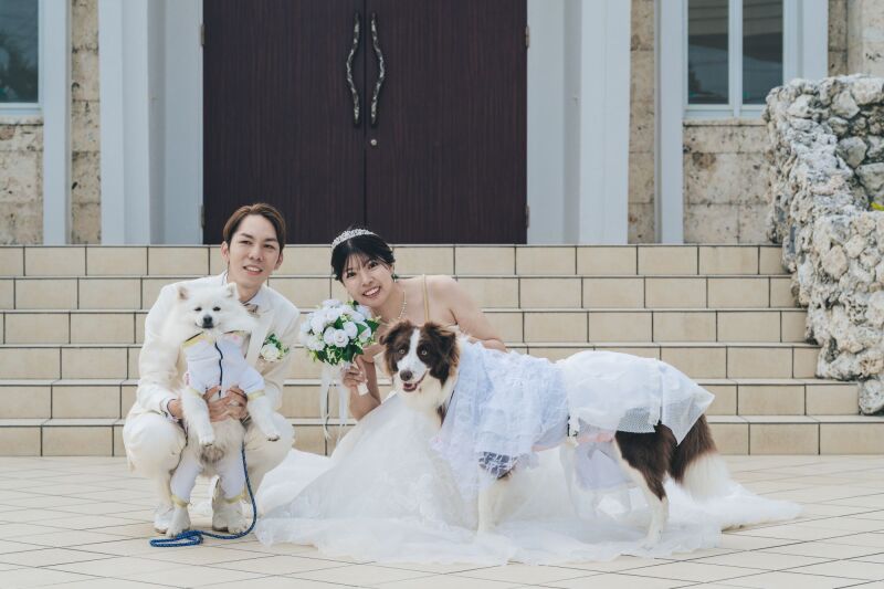 4人で「はい！チーズ！」