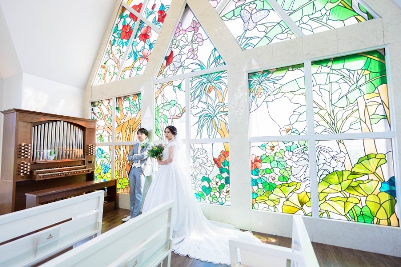 チャペル内のオルガンも入れて撮りました~