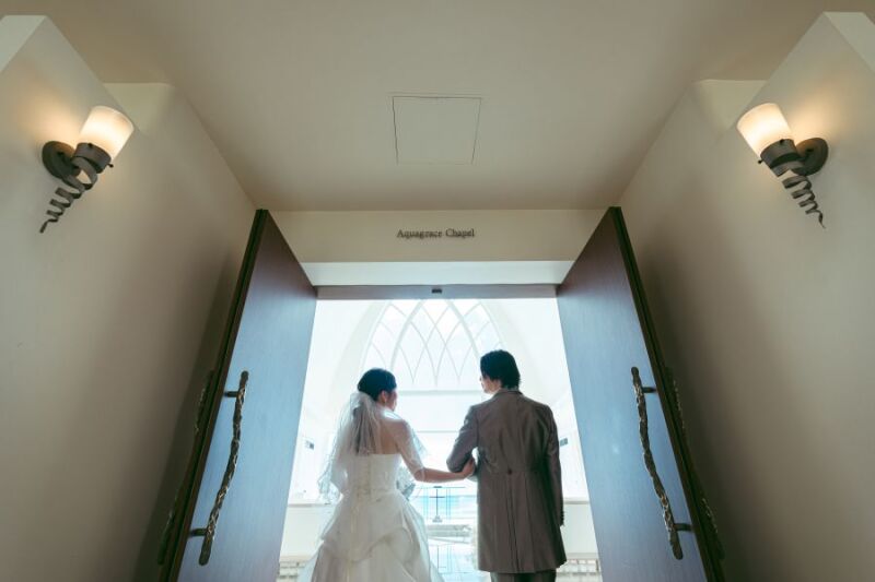 入場シーンから撮影START!