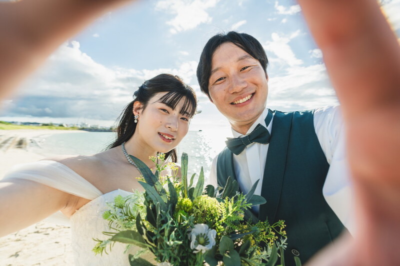 自撮り風ショット