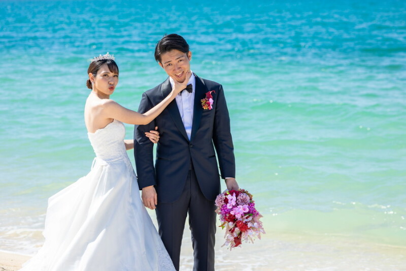 ビーチ撮影スタート!