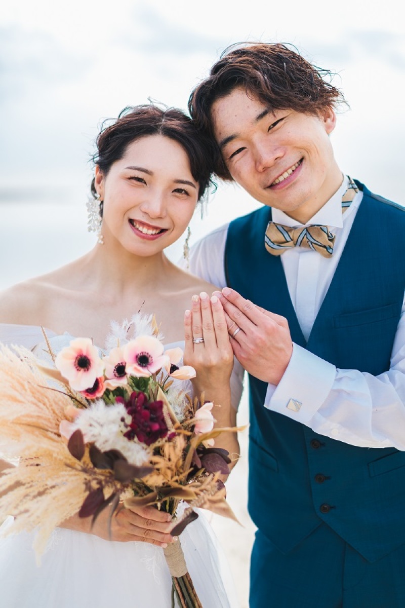 「結婚しました~!」お写真を撮りました☆
