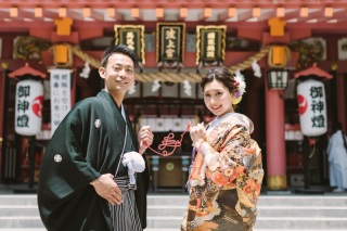 ～和装洋装ビーチ+スタジオフォトプラン～