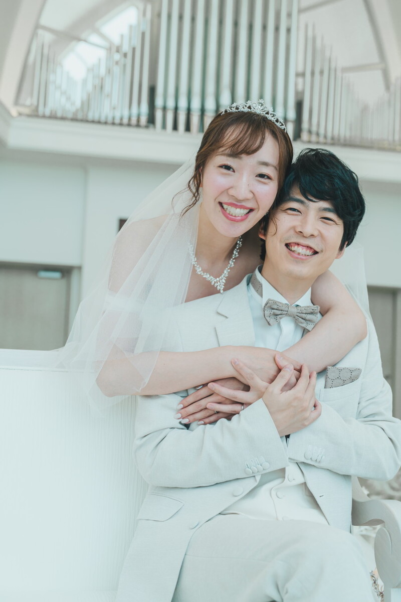 ご新婦様からハグ♡