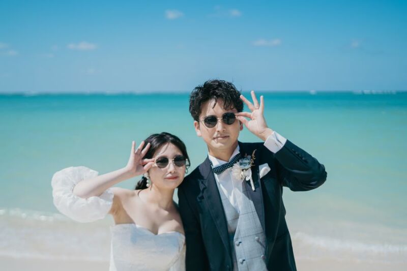 サングラスもポーズもお揃い♡