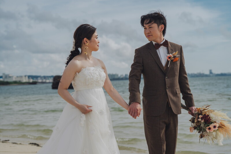 見つめ合うお2人♡