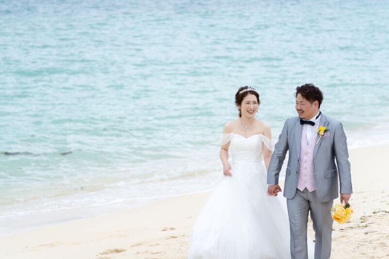 ビーチ撮影スタート