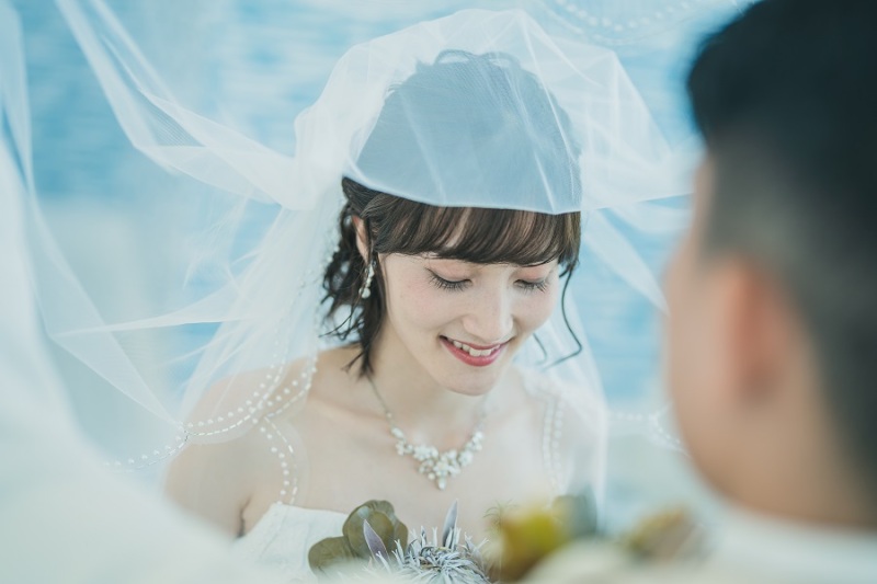 ベールUPシーンを撮影中です~♪