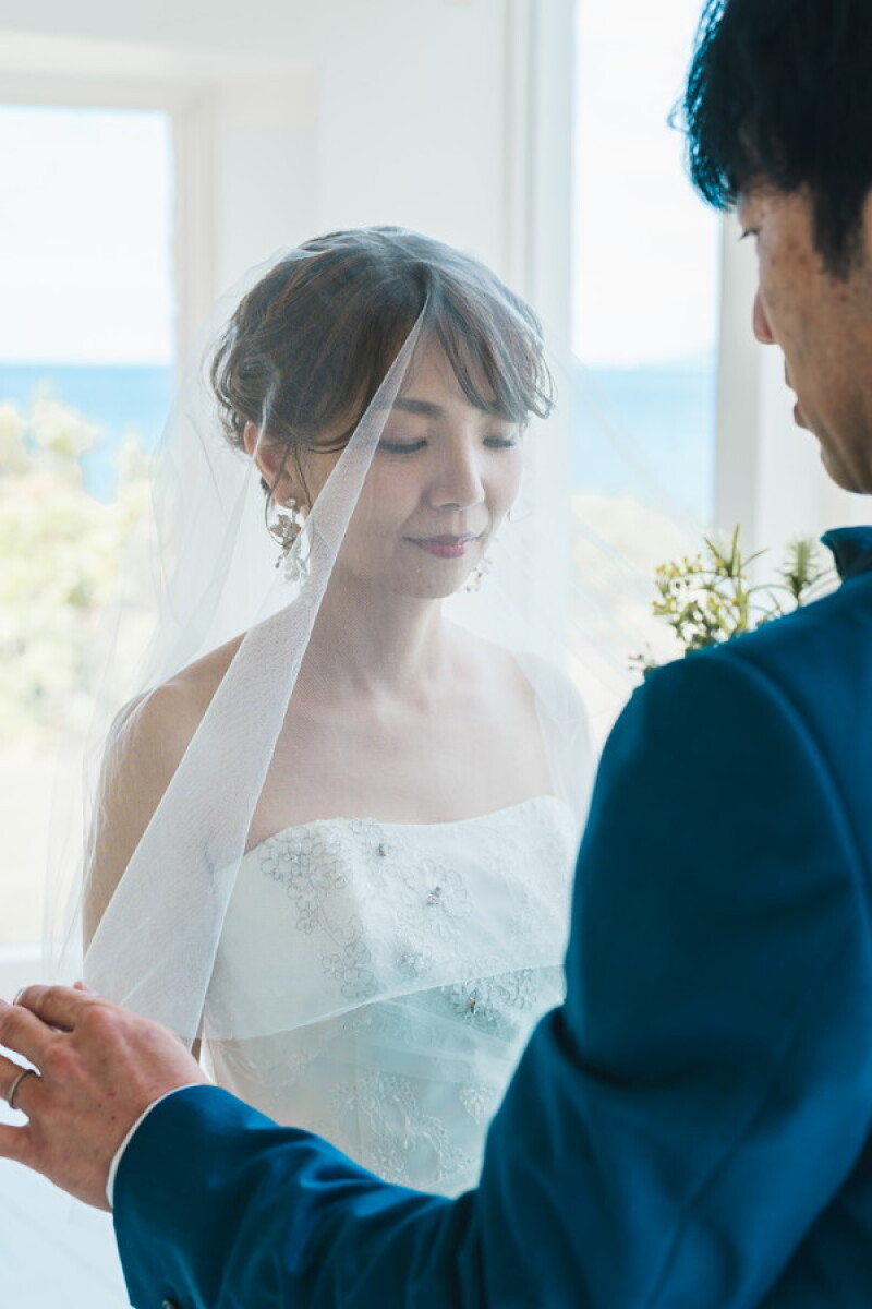 ベール越しに❤