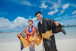 《チャペル＆ビーチ&ガーデンフォトツアー》＠琉装 de ビーチ撮影♪