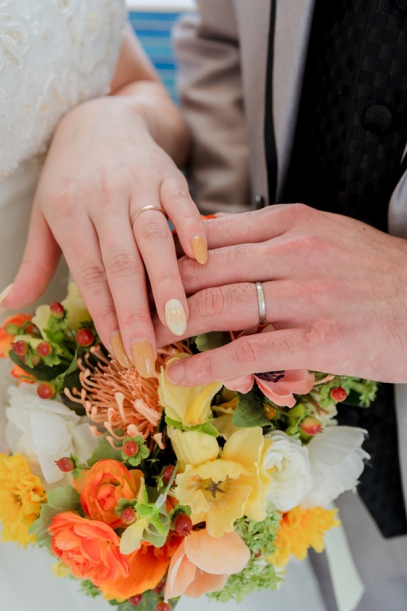 結婚指輪を撮りました!
