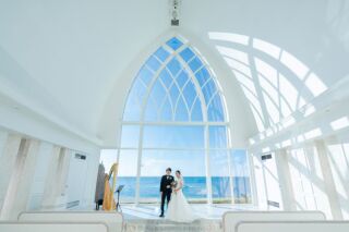 《チャペル＆ビーチ＆ガーデン》自然光溢れるアクアグレイスチャペル♡