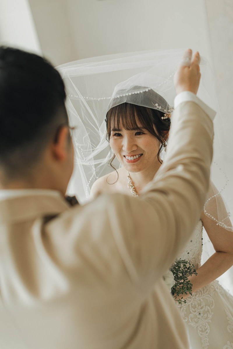 ベールUPのシーンを撮りました~♪