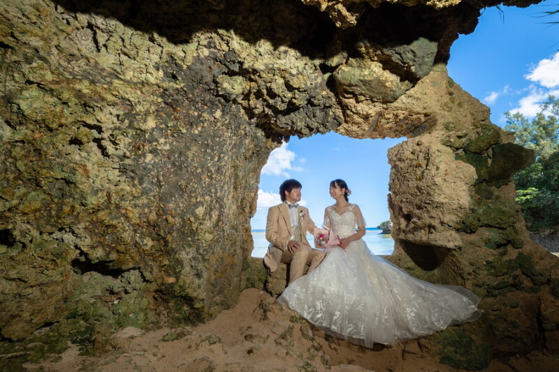 洞窟の中で・・・♪