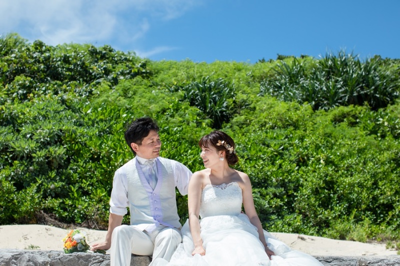 見つめ合うお二人♡