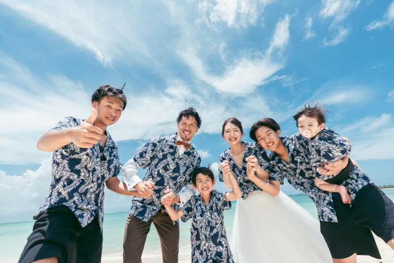 «チャペル&ビーチ&ガーデンフォトツアー» 家族も一緒に~♡