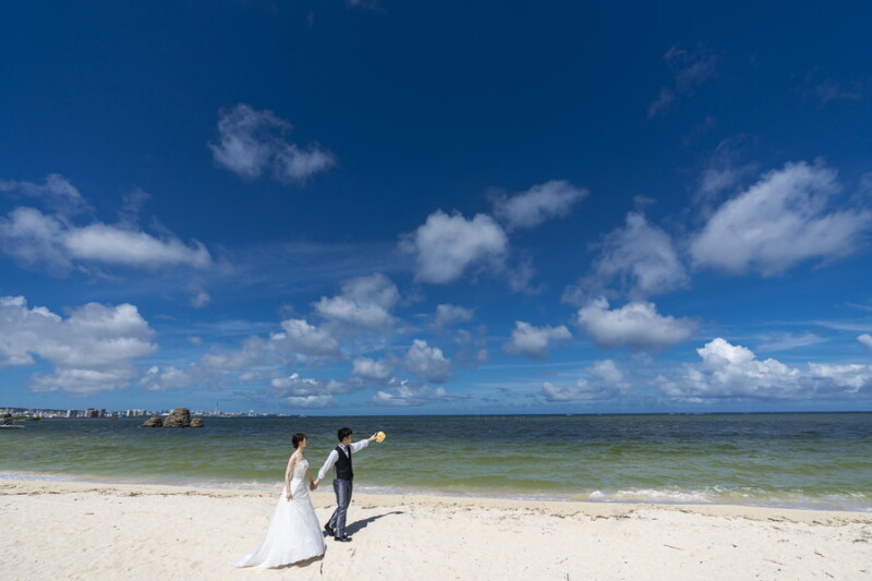 ビーチ撮影スタート