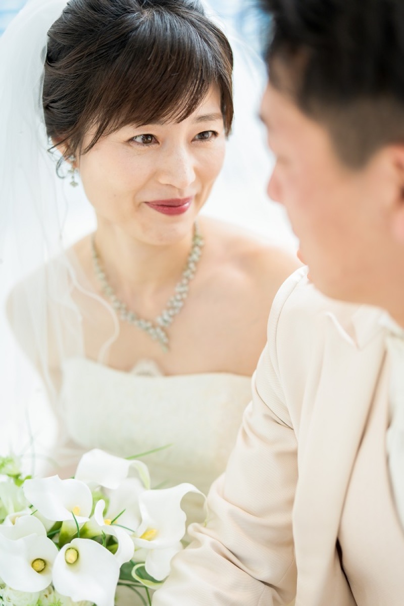 ご新婦様のUP写真を撮りました~!