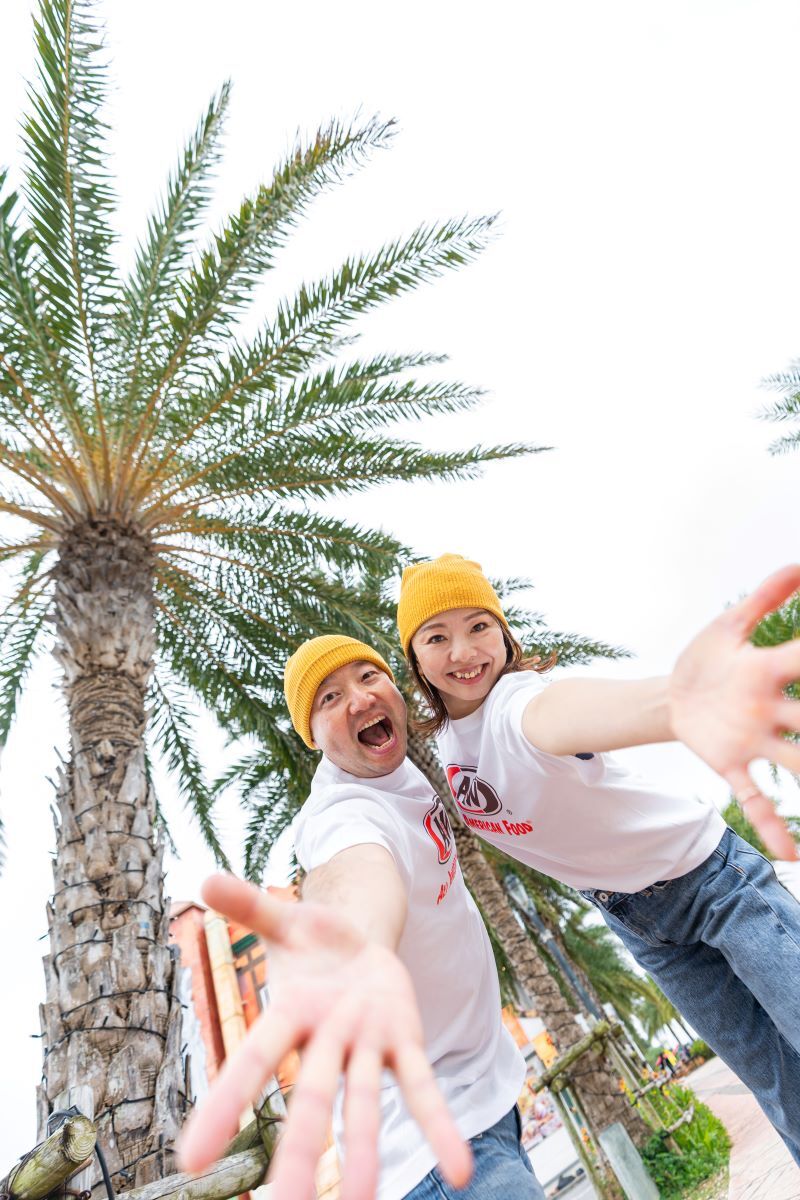 カメラにむかって『いぇい!』