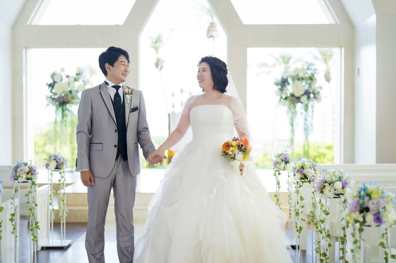 バージンロードの真ん中で♪