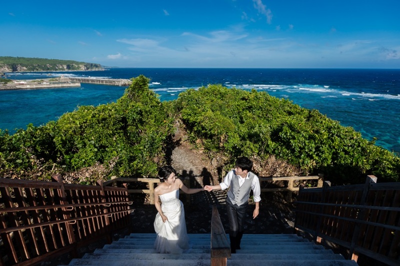 大階段を登って、更に景色の素晴らしい場所に…♡