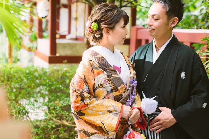 紋付き袴と色打掛を選びました♪