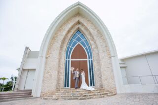 万座の教会でフォトWedding