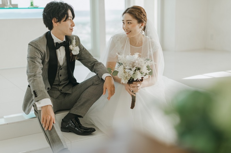 花嫁さんの笑顔がとっても可愛いです☆