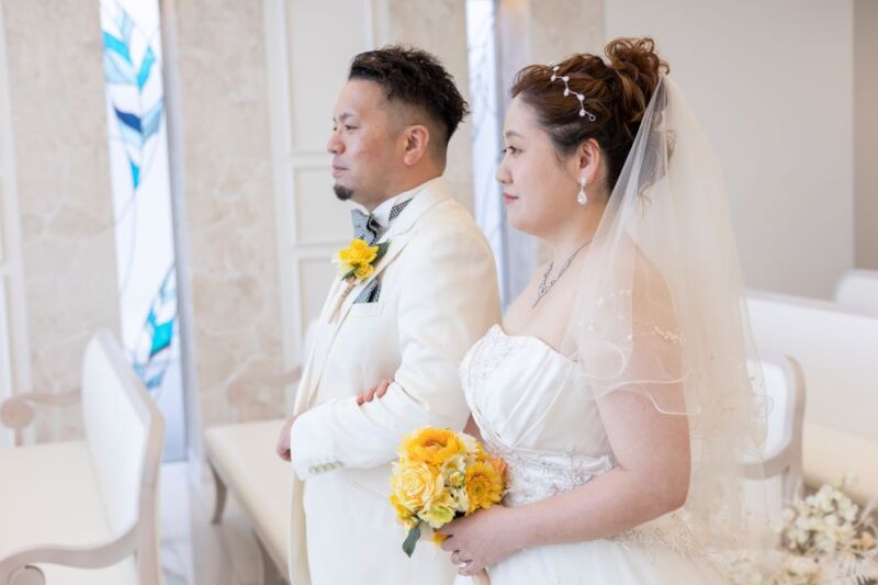 新郎新婦♪入場です。
