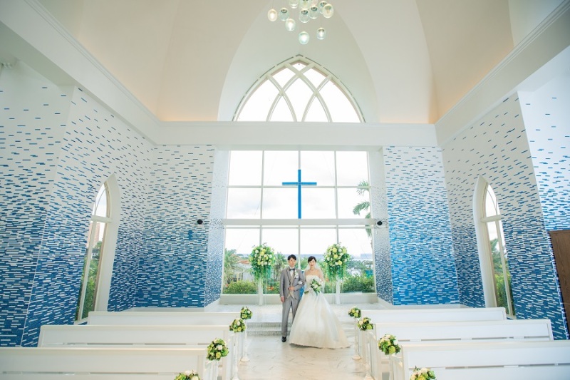 シギラミラージュチャペルから撮影スタート☆