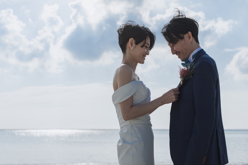 向かい合うお二人♡