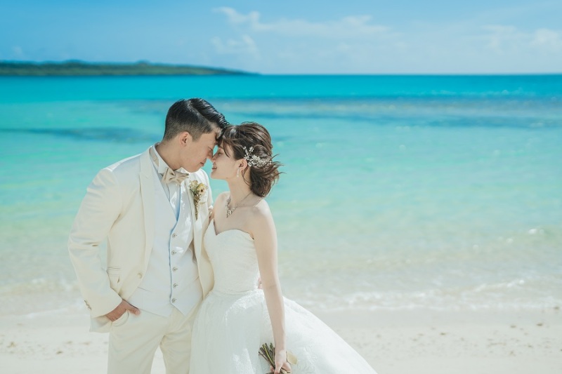 続いて、ビーチでの撮影スタート☆