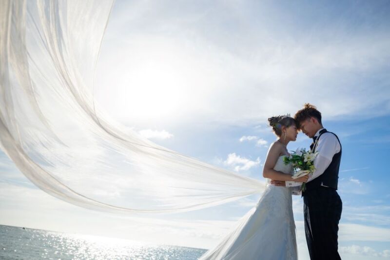 ベールをなびかせて～