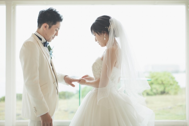 指輪交換をしてみました♡